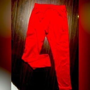 Pro Player Pants Mens Medium Red Athletic Track Lightweight Joggers Polyester